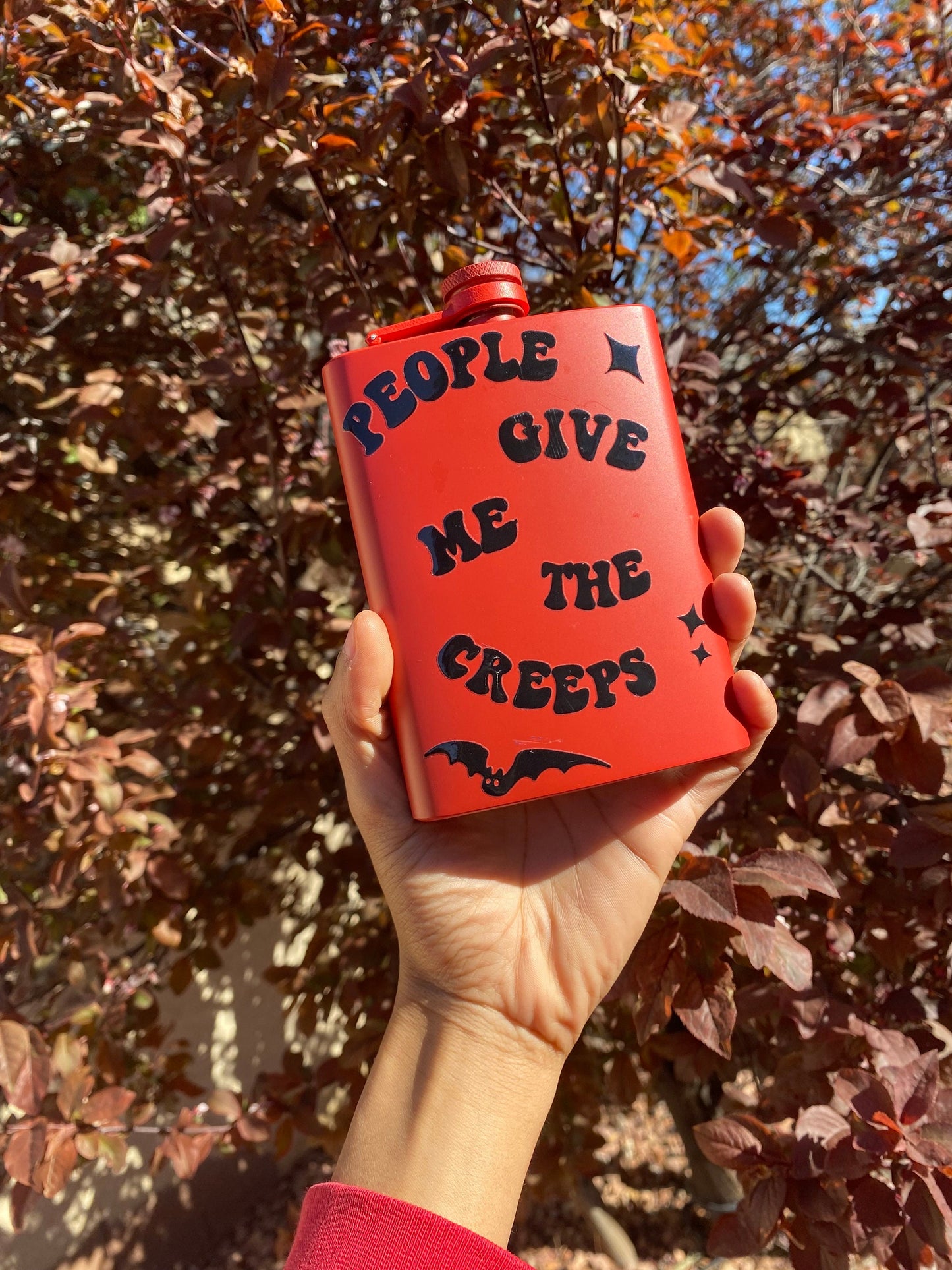 Creepy people flask