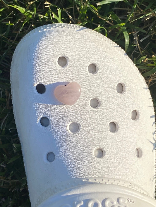 Rose quartz croc gem